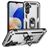 Mobigear Armor ring Samsung Galaxy A16 Hülle Hardcase Backcover Stoßfest mit Ringhalter - Silber