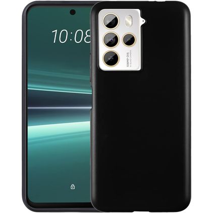 Mobigear Colors HTC U23 Pro Hülle Flexibles TPU Backcover - Schwarz