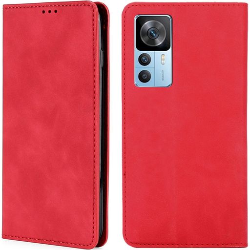 Mobigear Retro Slim Xiaomi 12T Hülle Klapphülle Geldbörse - Rot