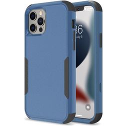 Mobigear Ultra Tough iPhone 14 Pro Max Hülle Hardcase Backcover Stoßfest - Schwarz / Blau