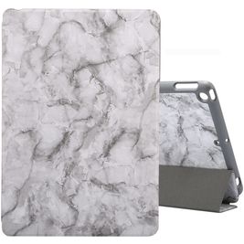 Mobigear Tri-Fold Marble iPad 9 (2021) Hülle Klapphülle + Stifthalter - Grau