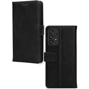 Mobilize Wallet Samsung Galaxy A33 Hülle Echtes Leder Klapphülle Geldbörse - Schwarz