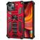 Mobigear Armor Stand iPhone 13 Pro Hülle Hardcase Backcover Stoßfest mit Ständer - Rot