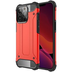 Mobigear Outdoor iPhone 13 Pro Max Hülle Hardcase Backcover Stoßfest - Rot