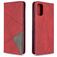 Mobigear Rhombus Slim Samsung Galaxy A41 Hülle Klapphülle - Rot