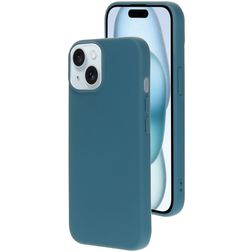 Mobiparts iPhone 15 Silikon Hülle Backcover - Blueberry Blue