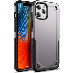 Mobigear Slim Armor iPhone 12 Pro Max Hülle Hardcase Backcover Stoßfest - Grau