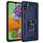 Mobigear Armor Ring Samsung Galaxy A41 Hülle Hardcase Backcover Stoßfest mit Ringhalter - Blau