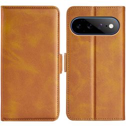 Mobigear Slim Magnet Google Pixel 11 Pro XL Hülle Klapphülle Geldbörse - Cognac