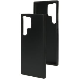 Mobiparts Classic Samsung Galaxy S23 Ultra Hülle Flexibles TPU Backcover - Matt Black