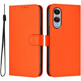 Mobigear Urban Wallet Samsung Galaxy S25 Edge Hülle Klapphülle Geldbörse - Orange