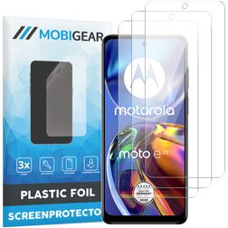 Mobigear Motorola Moto E32 Displayschutz Schutzfolie - Hüllenfreundlich (3er Pack)
