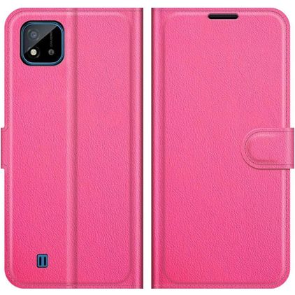 Mobigear Classic Realme C11 (2020) Hülle Klapphülle Geldbörse - Magenta