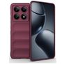 Mobigear Bumpy Xiaomi 14T Pro Hülle Flexibles TPU Backcover - Rot