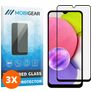 Mobigear Premium Samsung Galaxy A03s Panzerglas Gehärtetes Glas Displayschutz - Hüllenfreundlich - Schwarz (3er Pack)