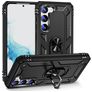Mobigear Armor Ring Samsung Galaxy S23 Hülle Hardcase Backcover Stoßfest mit Ringhalter - Schwarz