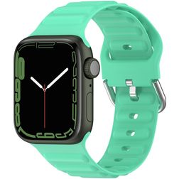 Mobigear Bumpy Silikon Apple Watch Armband Dornschließe - 49/46/45/44 mm - Spearmint