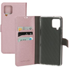 Mobiparts Saffiano Wallet Samsung Galaxy A42 Hülle Klapphülle Geldbörse - Pink