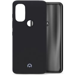 Mobilize Rubber Gelly Motorola Moto G71 5G Hülle Flexibles TPU Backcover - Matt Black