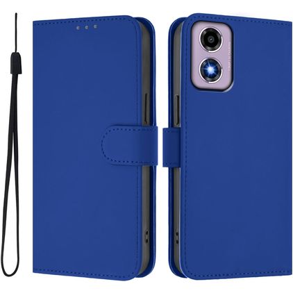 Mobigear Urban Wallet Motorola Moto E14 Hülle Klapphülle Geldbörse - Dunkelblau
