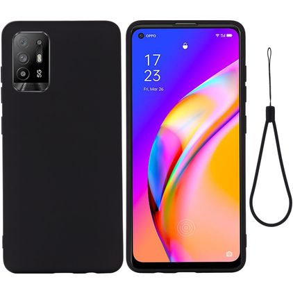 Mobigear Rubber Touch OPPO A94 5G Silikon Hülle Backcover - Schwarz