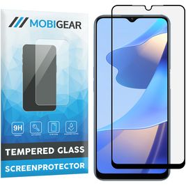 Mobigear Premium OPPO A54s Panzerglas Gehärtetes Glas Displayschutz - Hüllenfreundlich - Schwarz