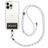Mobigear Lanyard Verstellbare Universal-Handykette - Schwarz / Weiß