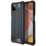 Mobigear Outdoor Samsung Galaxy A12 Hülle Hardcase Backcover Stoßfest - Marineblau