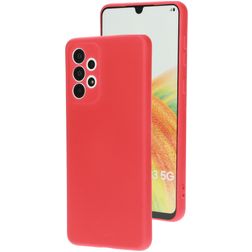 Mobiparts Samsung Galaxy A33 Silikon Hülle Backcover - Scarlet Red