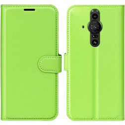 Mobigear Classic Sony Xperia Pro-I Hülle Klapphülle Geldbörse - Grün