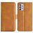 Mobigear Slim Magnet Samsung Galaxy A53 Hülle Klapphülle Geldbörse - Cognac