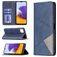 Mobigear Rhombus Slim Samsung Galaxy A22 5G Hülle Klapphülle - Blau