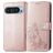 Mobigear Clover Google Pixel 10 Pro Hülle Klapphülle Geldbörse - Roségold