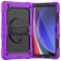 Mobigear SureGrip Xtreme Samsung Galaxy Tab A9 Plus (2023) Hülle Kunststoff,Silikon Backcover + Schulterträger + Ständer - Lila
