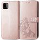 Mobigear Clover Samsung Galaxy A22 5G Hülle Klapphülle Geldbörse - Roségold