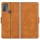Mobigear Slim Magnet Motorola Moto G50 Hülle Klapphülle Geldbörse - Cognac