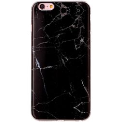 Mobigear Marble iPhone 6 Hülle Flexibles TPU Backcover - Schwarz