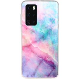 Mobigear Marble Huawei P40 Hülle Flexibles TPU Backcover