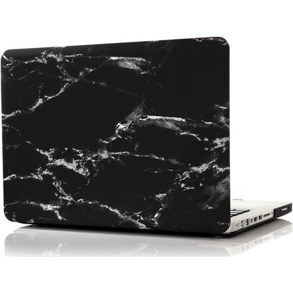 Mobigear Marble MacBook Pro 15 Zoll (2008-2012) Hardcase Hülle MacBook Case - Schwarz - Model A1260 / A1286