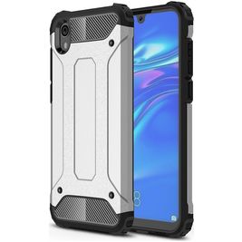 Mobigear Outdoor HONOR 8S Hülle Hardcase Backcover Stoßfest - Silber