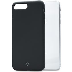 Mobilize Solid iPhone 7 Plus Silikon Hülle Backcover - Schwarz