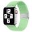Mobigear Braided Nylon Apple Watch Armband Klappschließe - 49/46/45/44 mm - Limette