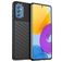 Mobigear Groove Samsung Galaxy M52 Hülle Flexibles TPU Backcover - Schwarz