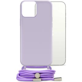 Mobilize Lanyard Gelly iPhone 13 Mini Flexibles TPU Handykette - Pastel Purple