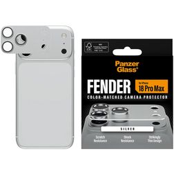 PanzerGlass FENDER iPhone 18 Pro Max Aluminium Kameraschutz - Hüllenfreundlich - Silber