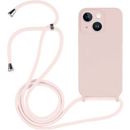 Mobigear Lanyard iPhone 14 Silikon Handykette - Sand Pink