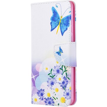 Mobigear Design Huawei P40 Klapphülle Portemonnaie - Blumen