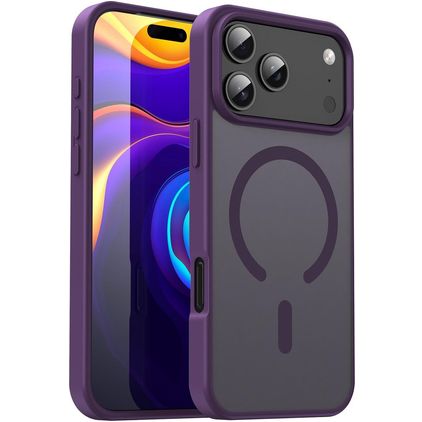 Mobigear Shockproof iPhone 17 Pro Max MagSafe Hardcase Backcover - Crystal Purple