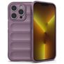 Mobigear Bumpy iPhone 14 Pro Hülle Flexibles TPU Backcover - Lila