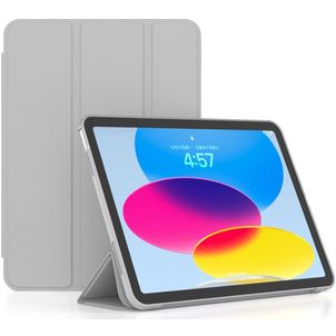 Mobigear Tri-Fold Gel iPad 11 (2025) Hülle TPU,Kunstleder Klapphülle - Grau
